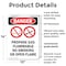 Signmission Propane Gas Flammable Danger Sign, Plastic, 10in W x 14in L, 2PK OS-2PACK-DS-P-1014-V-1539 - alternate 4
